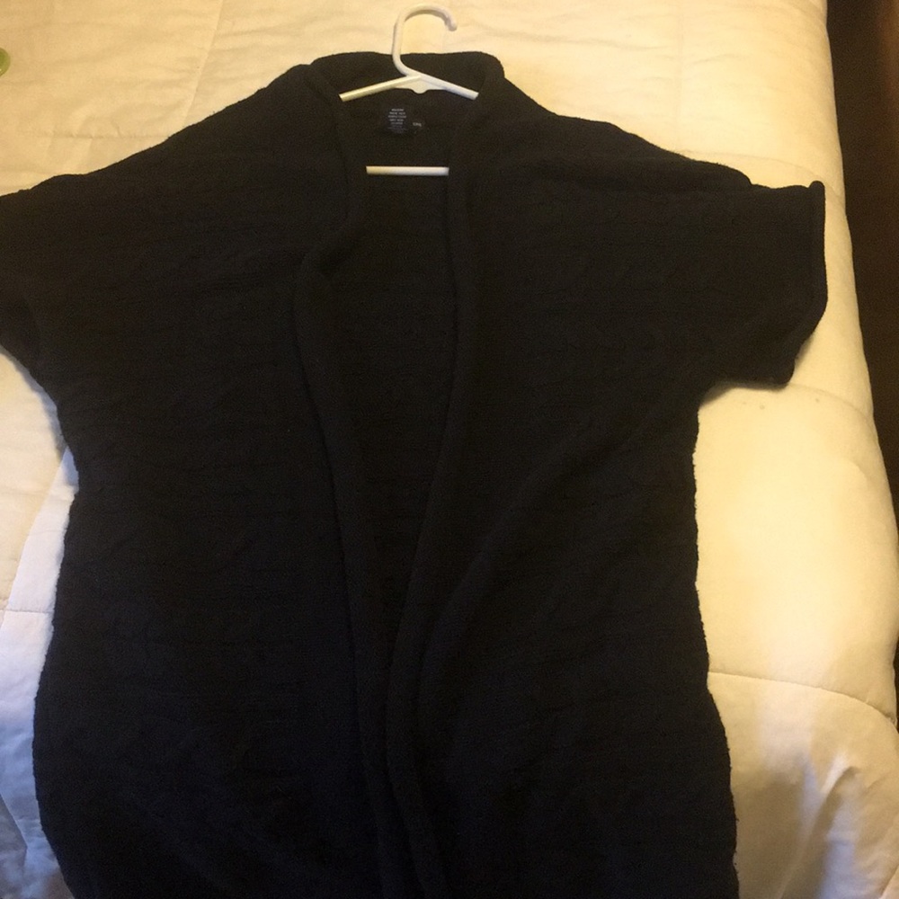 Women’s black sweater cardigan
